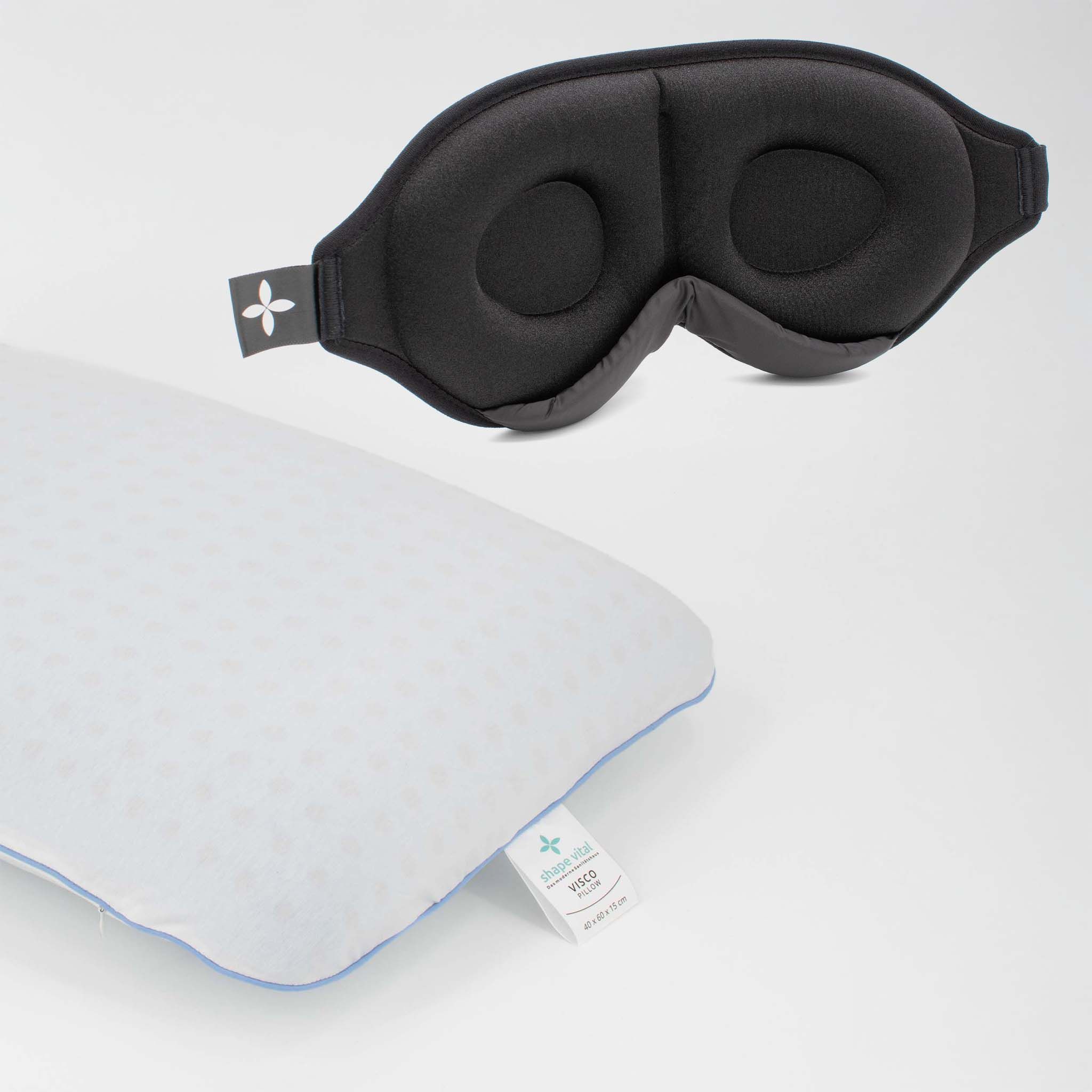 SHAPEVITAL Slaappakket Rusten en Herstellen | ergonomisch hoofdkussen | 3D slaapmasker
