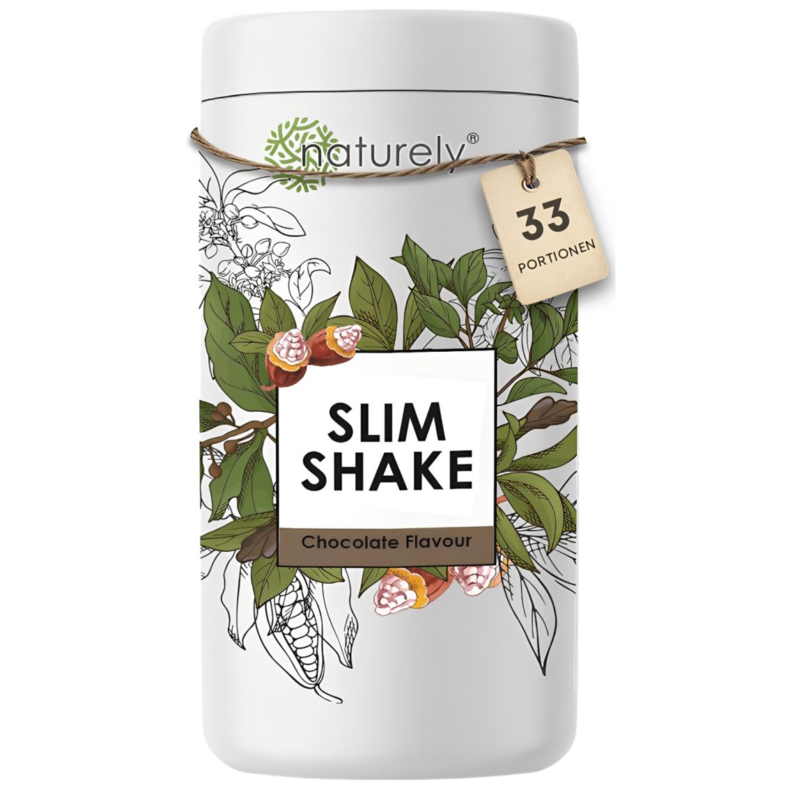 Naturally Slim Shake saveur chocolat, 33 portions.