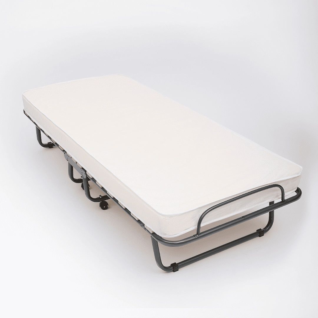 The White Stone Opklapbed met matras 80x190 cm van waterfoam