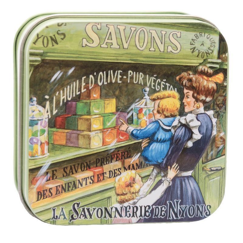 La Savonnerie de Nyons - Boîte métal avec savon - mère-enfant