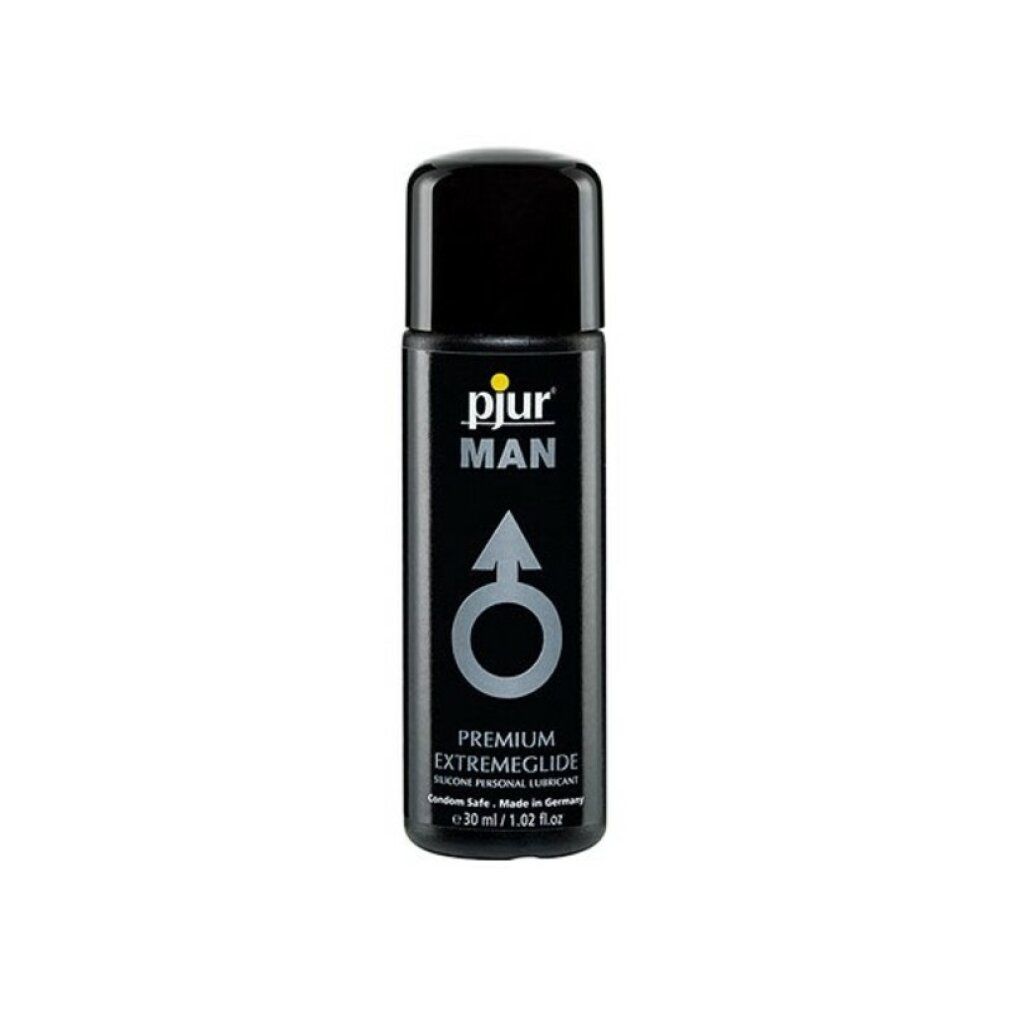 Pjur Man Premium Extremeglide glijmiddel, 50ml flesje, op siliconenbasis.