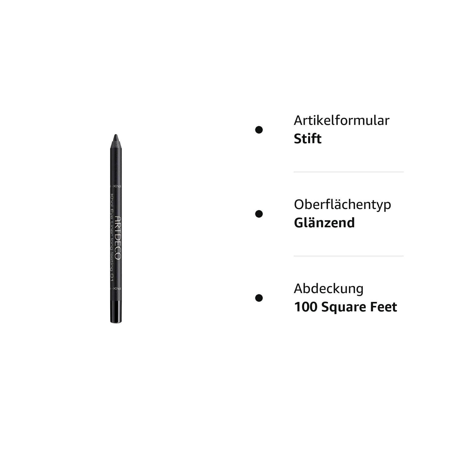 Zwarte Khol Eye Liner. Opschrift: Khol Eye Liner long lasting 01. Zwart potlood.