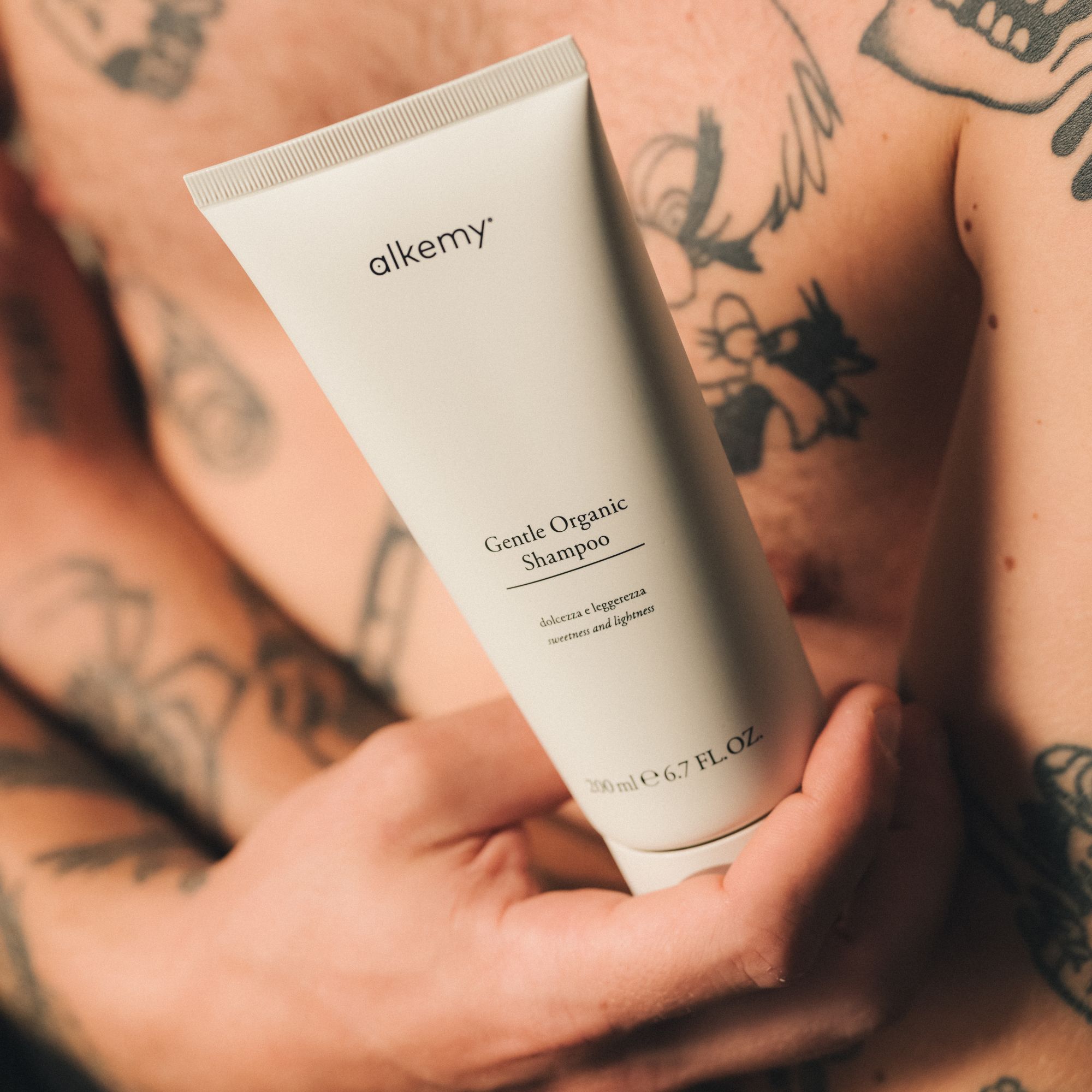 Alkemy Shampooing Bio Doux, Usage Fréquent pour Cheveux et Cuir Chevelu Sensible