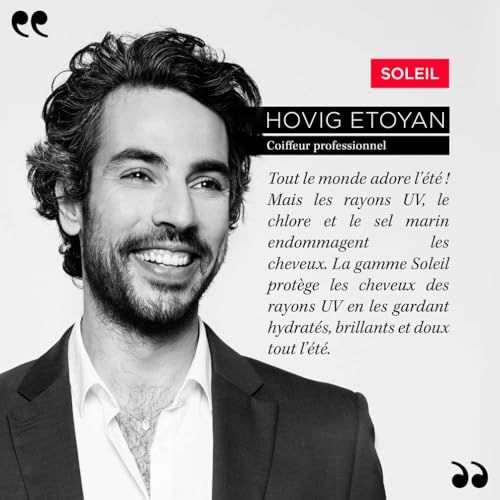 Portret van een man met baard en pak, met tekst over haarverzorging.