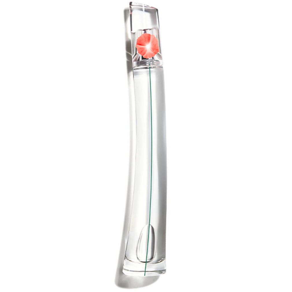 Flacon Kenzo Flower By Kenzo L'Absolue Eau de Parfum avec une fleur rouge dans le bouchon.