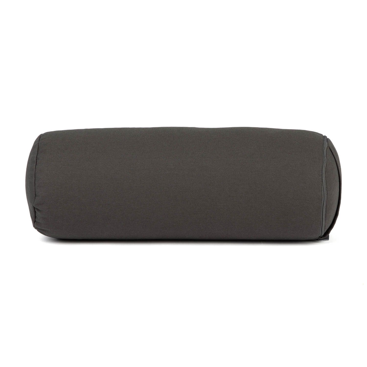 bodhi Mini-mollet de yoga (rond), rouleau pour la nuque, ECO, écales de sarrasin anthracite