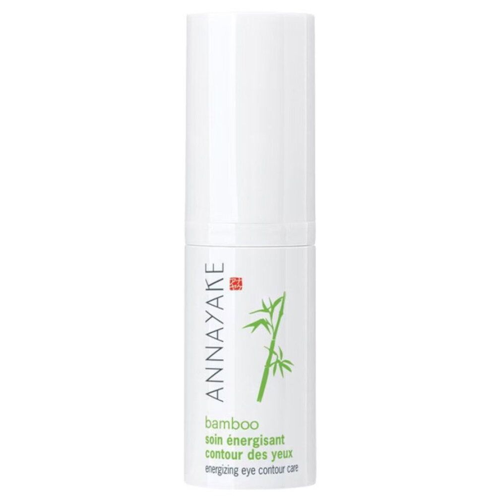 Annayake Bamboo oogcrème in witte flacon met bamboe-illustratie.