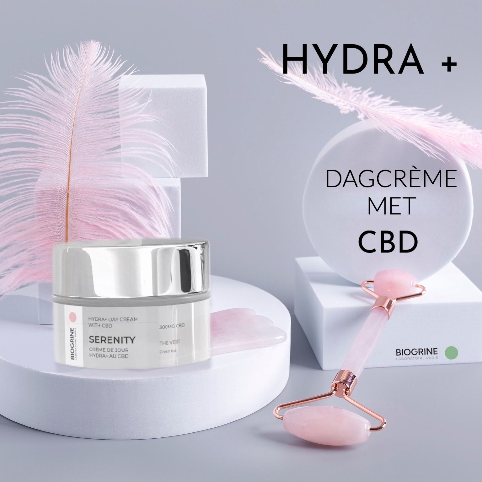 BIOGRINE "SERENITY" – HYDRA+ dagcrème met CBD en groene thee