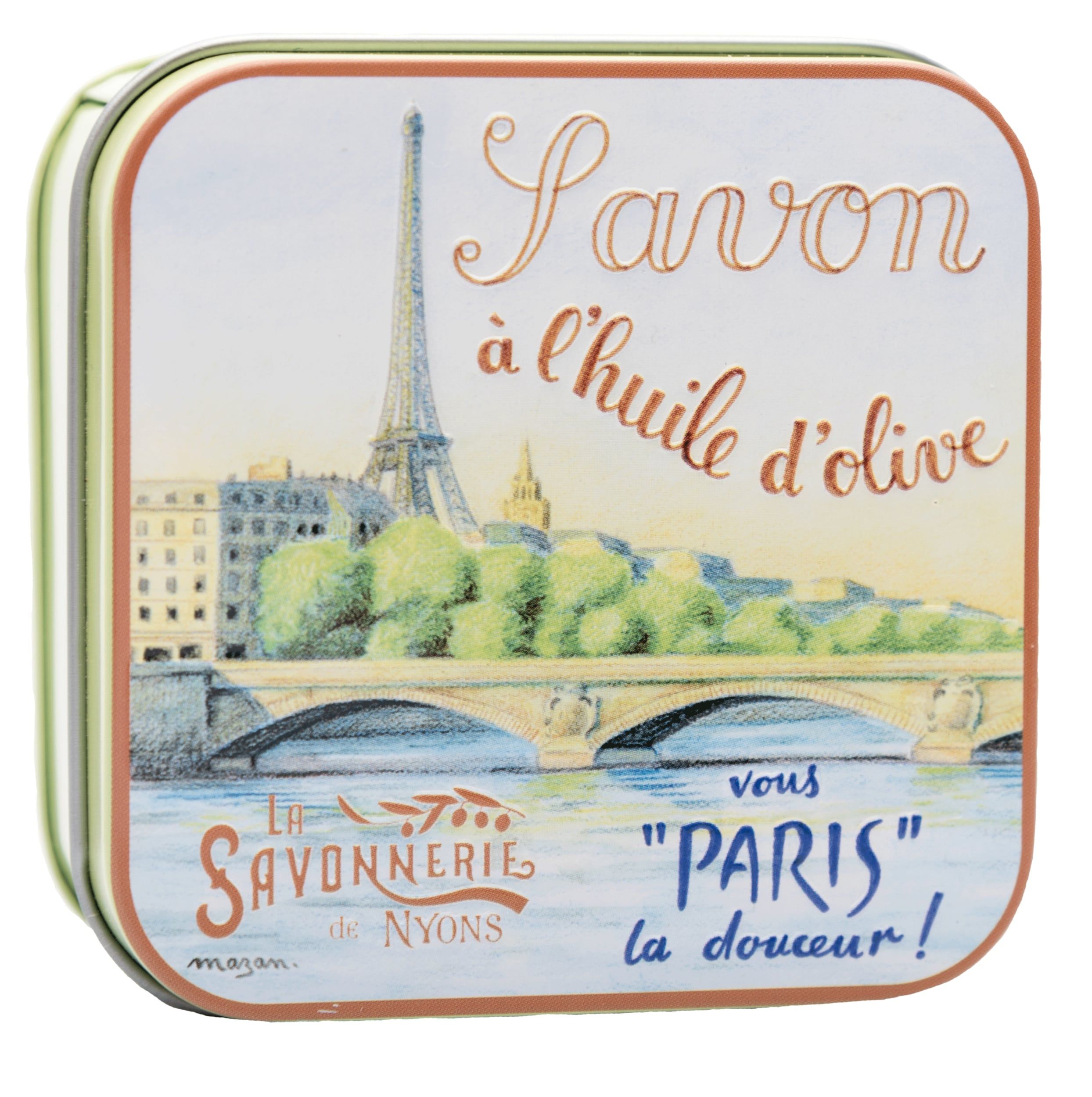 La Savonnerie de Nyons - Metalen doosje met zeep "Seine"