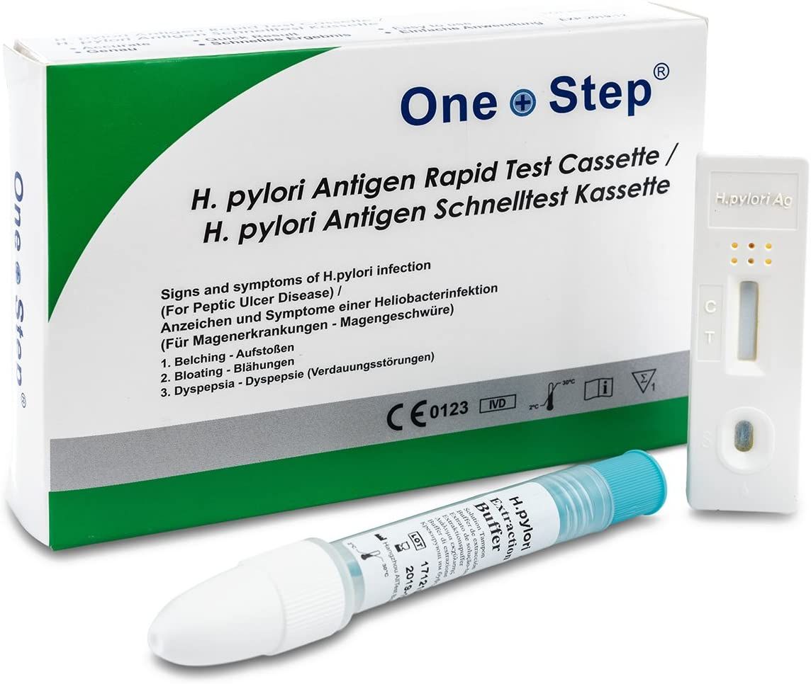 One+Step Test Helicobacter Pylori Bactérie gastrique (Selles) Cassette de test rapide (autotest)