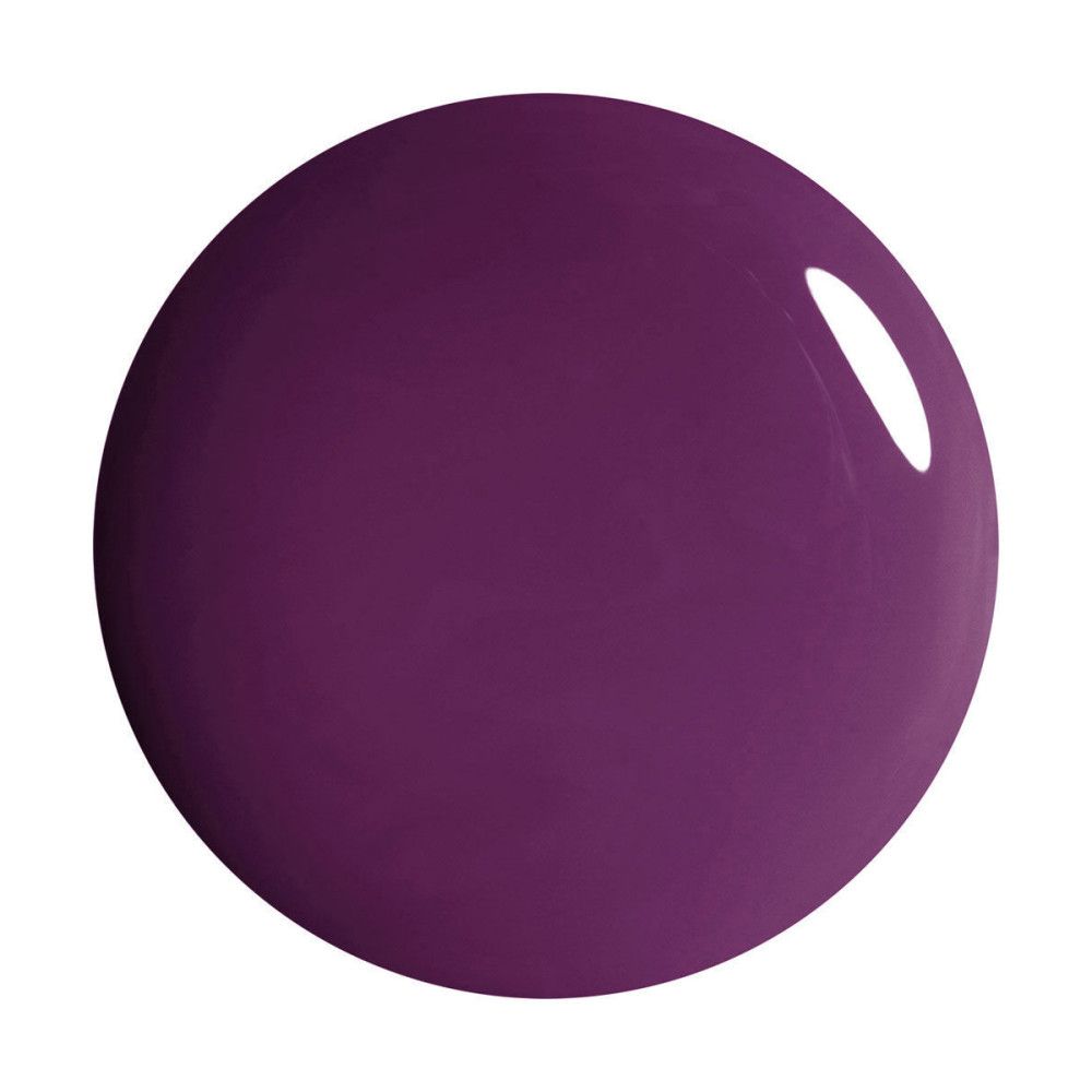 Tache de couleur ronde et brillante, violet foncé.