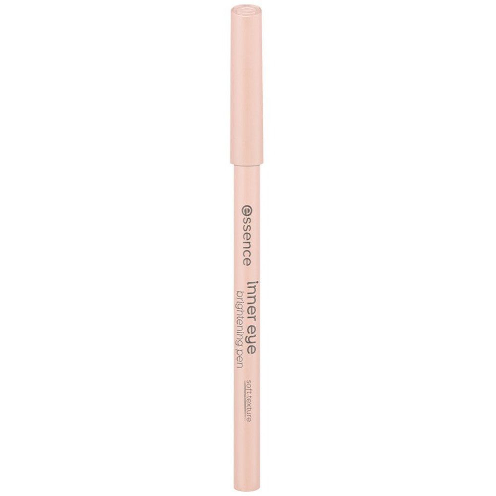 Crayon pour les yeux rose clair avec capuchon. Inscription: Essence, Innenauge, brightening pen, soft texture.