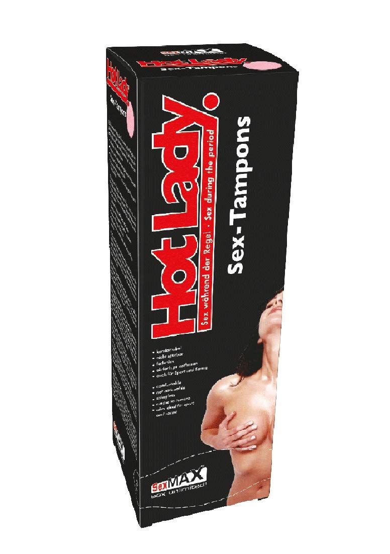 Emballage de JOYDIVISION SexMAX Hot Lady Sex-Tampons avec illustration du produit.