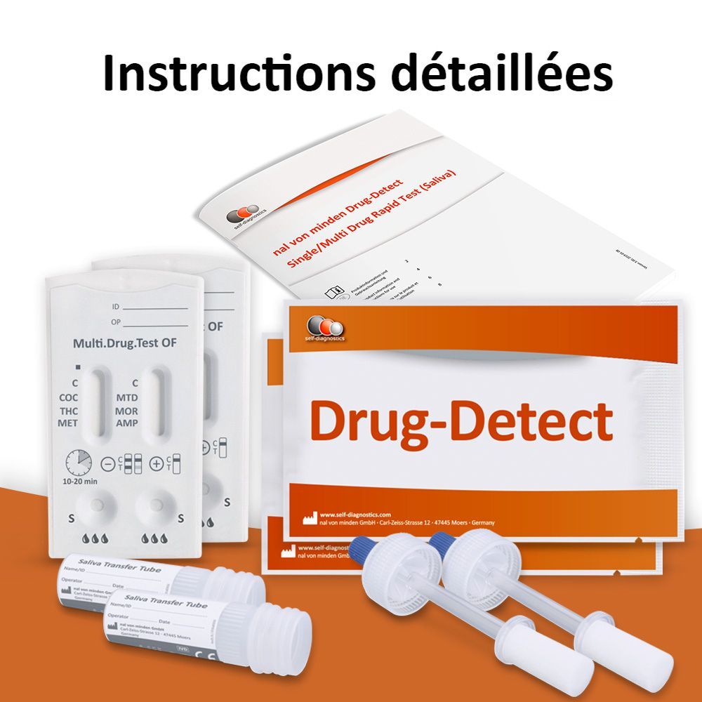 Homme avec loupe. Texte: self-diagnostics, concordance jusqu'à 99%.