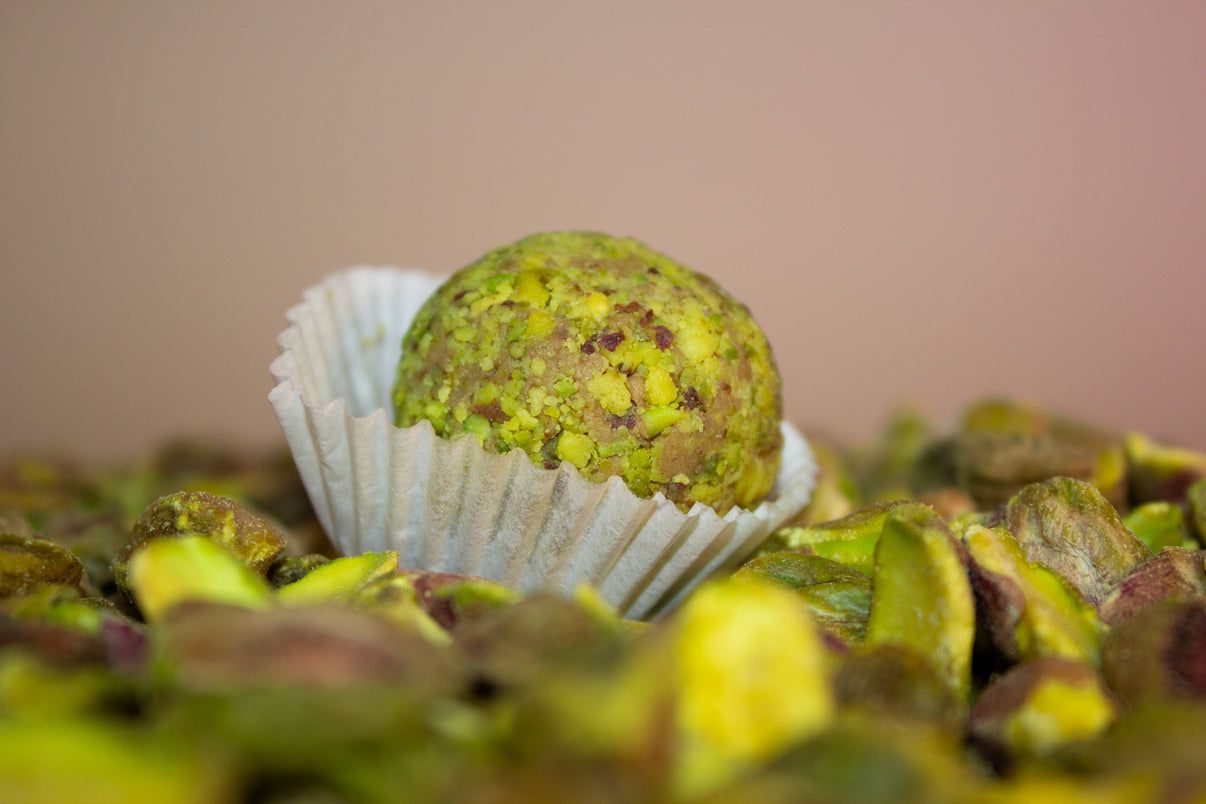 odilia Biologische pistache-sinaasappeltruffels