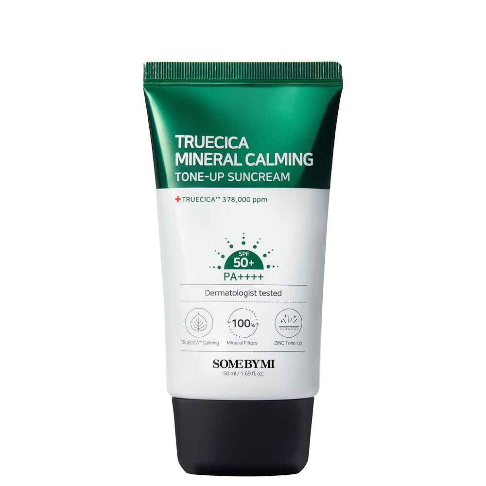 SOME BY MI Truecica Mineral Calming Tone-Up Suncream SPF50+ PA++++, 50ml. Testé par des dermatologues.