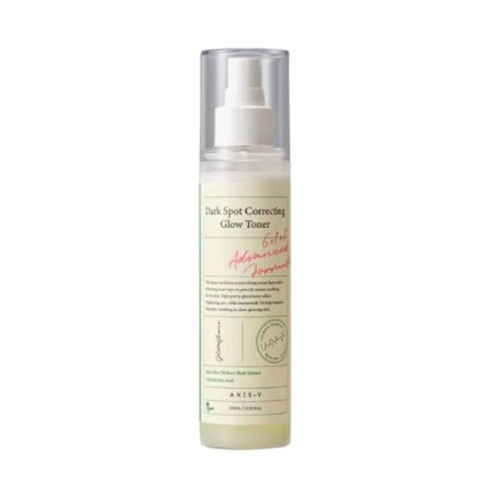 Flacon de toner Axis-Y Dark Spot Correcting Glow avec pompe.