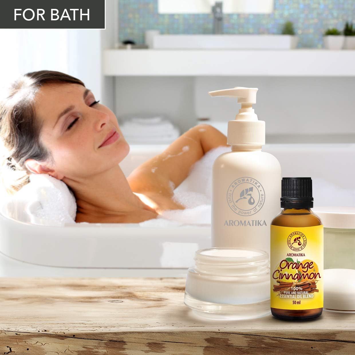 Huile AROMATIKA Orange-Cannelle pour le bain.