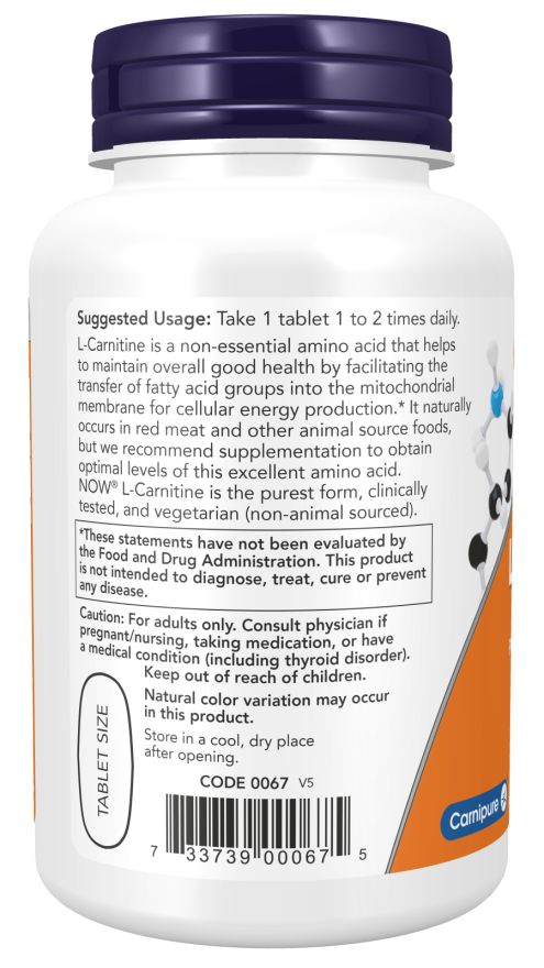 Achterkant van de fles. Gebruiksaanwijzing: 1 tablet 1-2 keer per dag. Veganistisch. Waarschuwingen. Streepjescode.