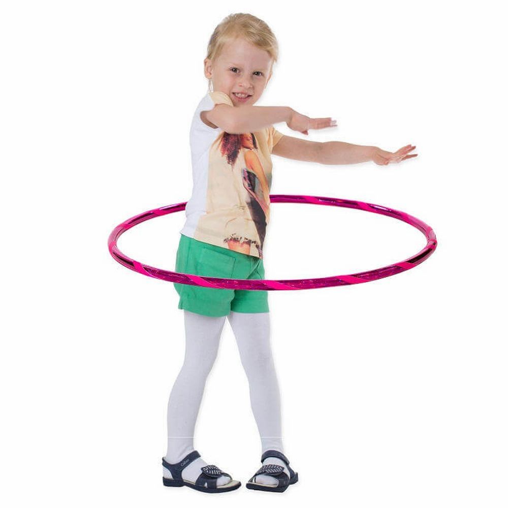 Hoopomania Super Star hula hoop enfant | Ø 70 cm | Rose-Rose