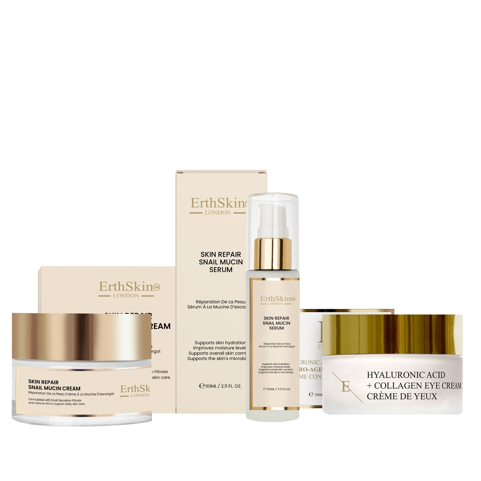 ErthSkin London Coffret Bave d’Escargot & Contour des Yeux Anti-Âge