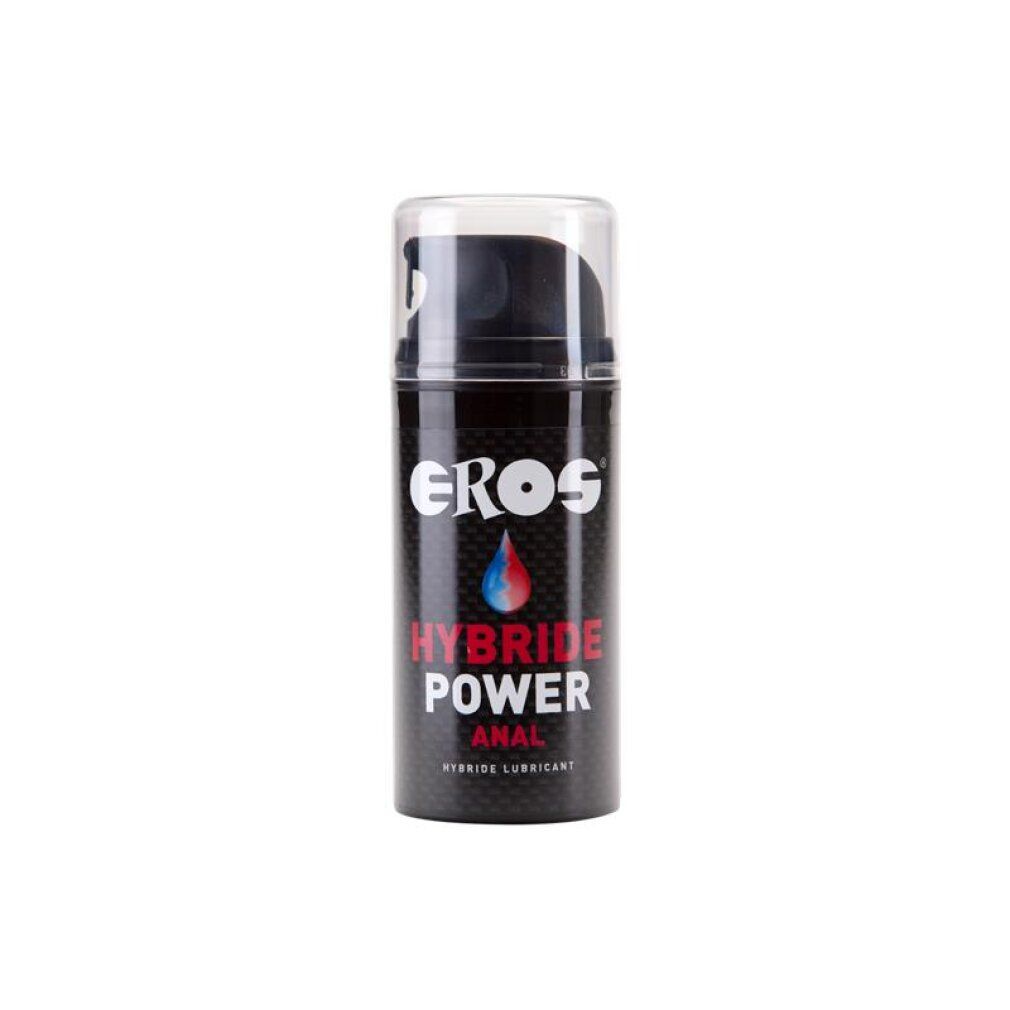 Flacon de gel lubrifiant Eros Power Hybrid Anal avec pompe.