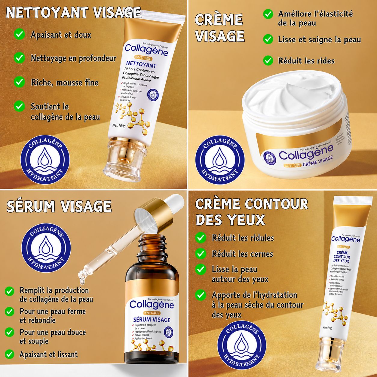 SUMMISHI Coffret de soins au collagène Anti-Âge