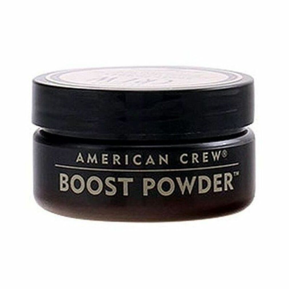 American Crew Boost Powder in een donkere pot met witte belettering.