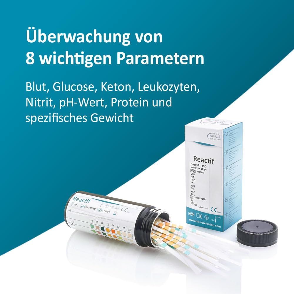 Reactif gezondheidstest - urineteststrips voor 8 parameters