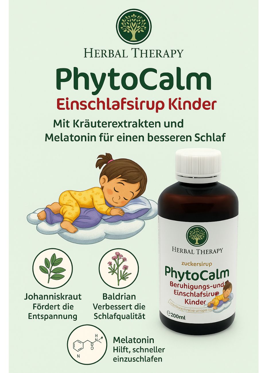 Herbal Therapy PhytoCalm Kalmerende en Slaapsiroop voor Kinderen