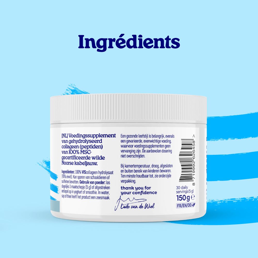 Collagène Arctic Blue: Idéal pour le yaourt ou le smoothie.