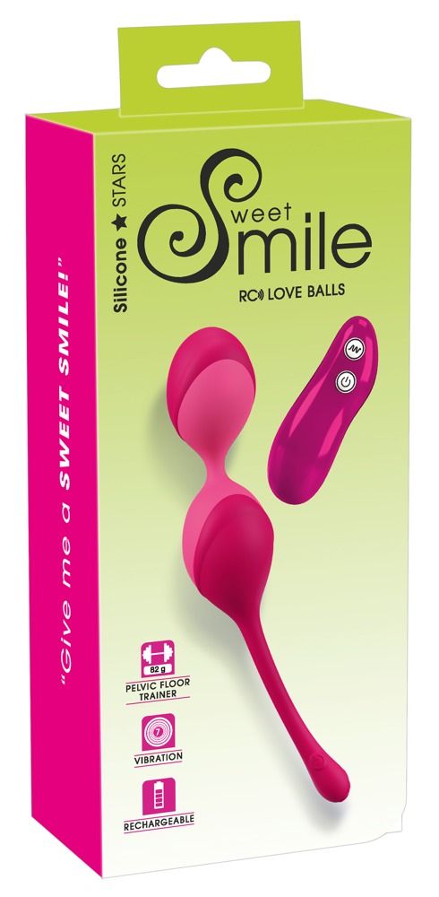 Emballage des boules d'amour Sweet Smile avec image du produit.