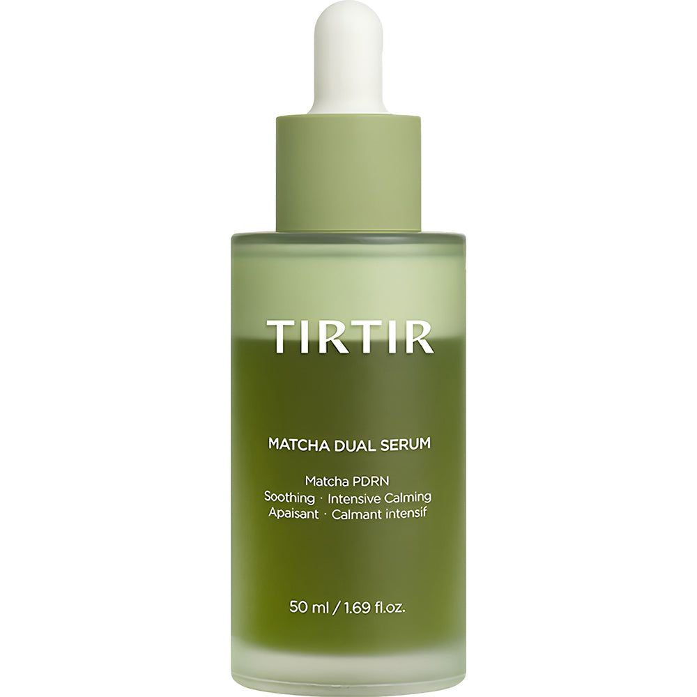Flacon TIRTIR Matcha Dual Serum avec pipette, 50 ml.