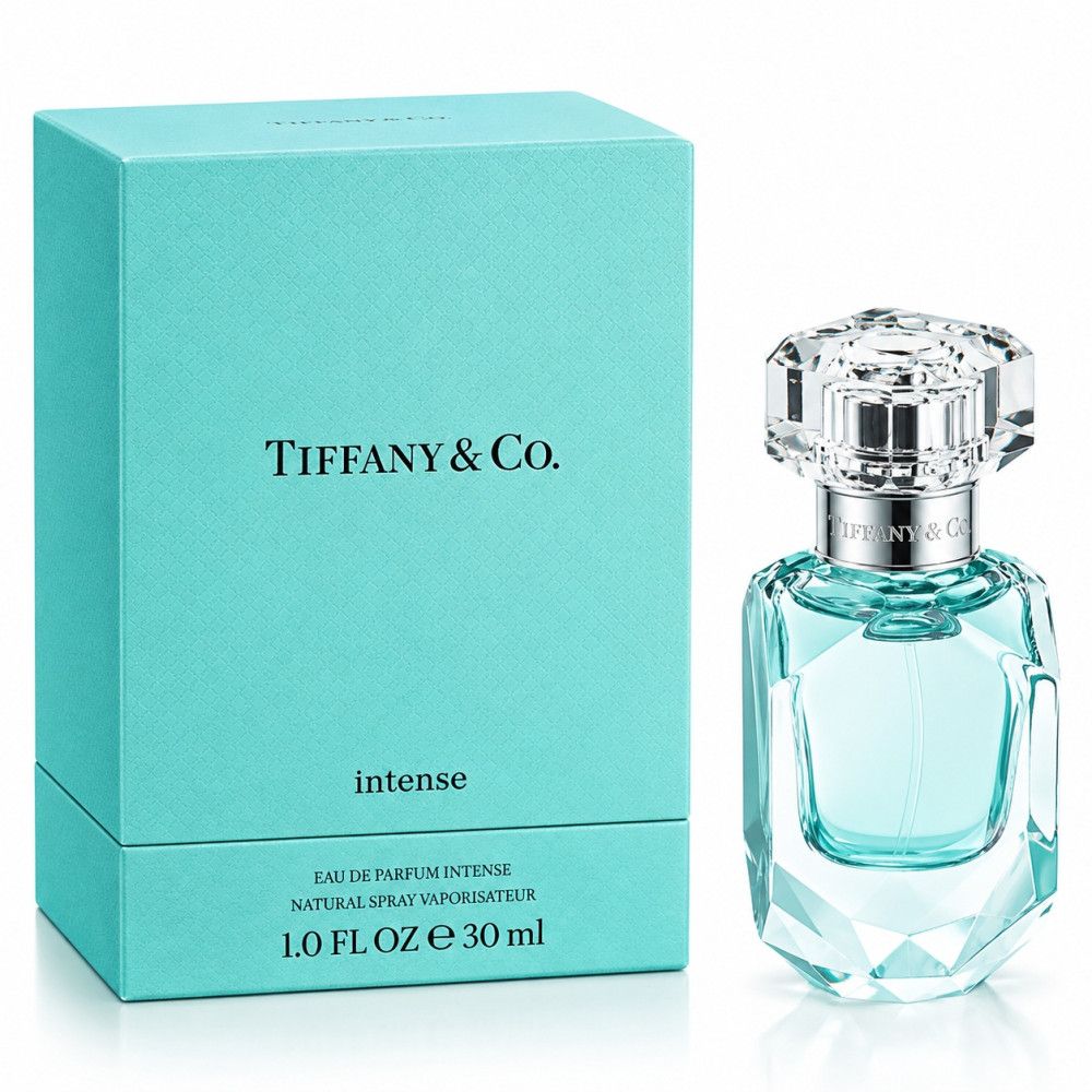 Flacon et emballage Tiffany & Co. Intense Eau de Parfum.