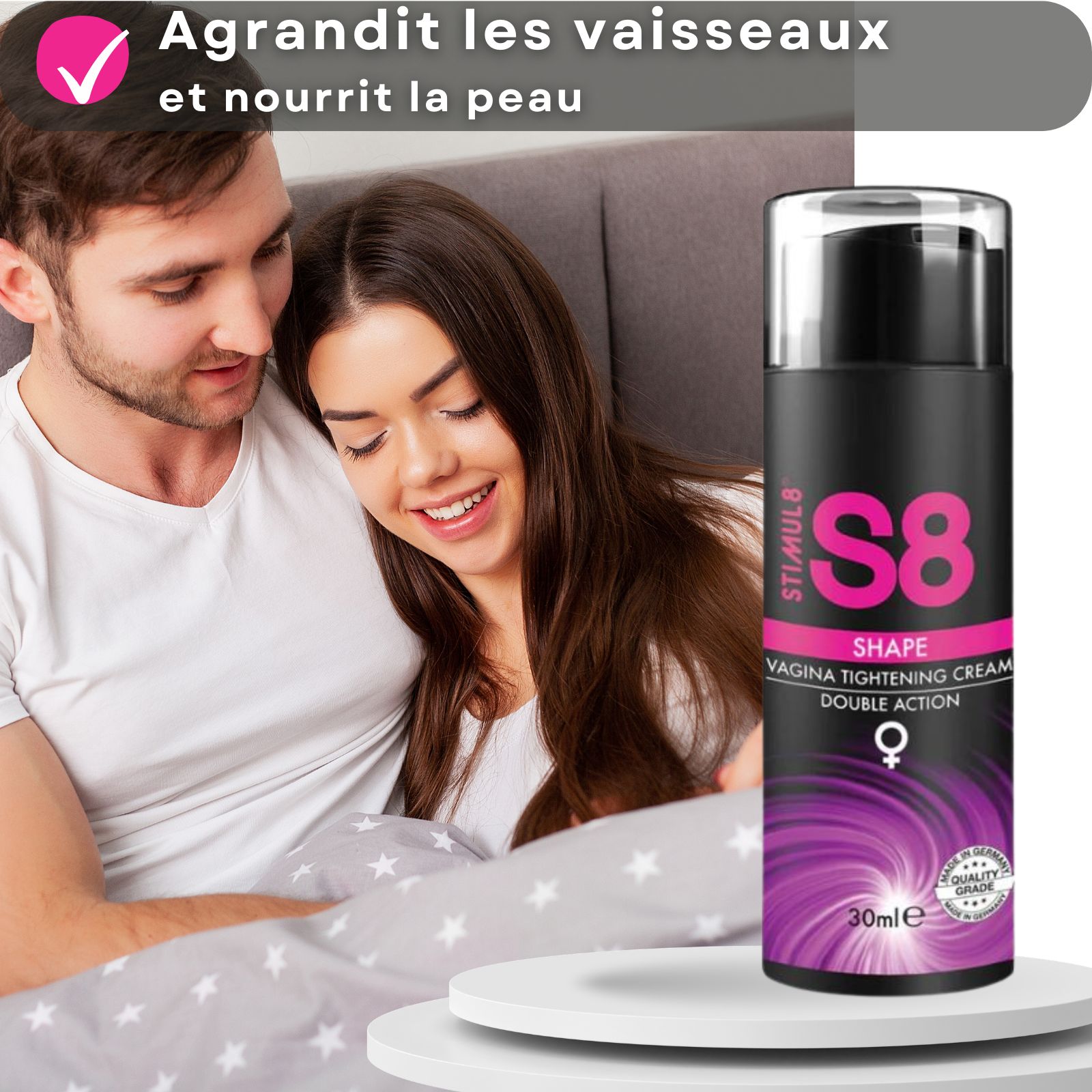 Crème intime pour rétrécir le vagin - S8