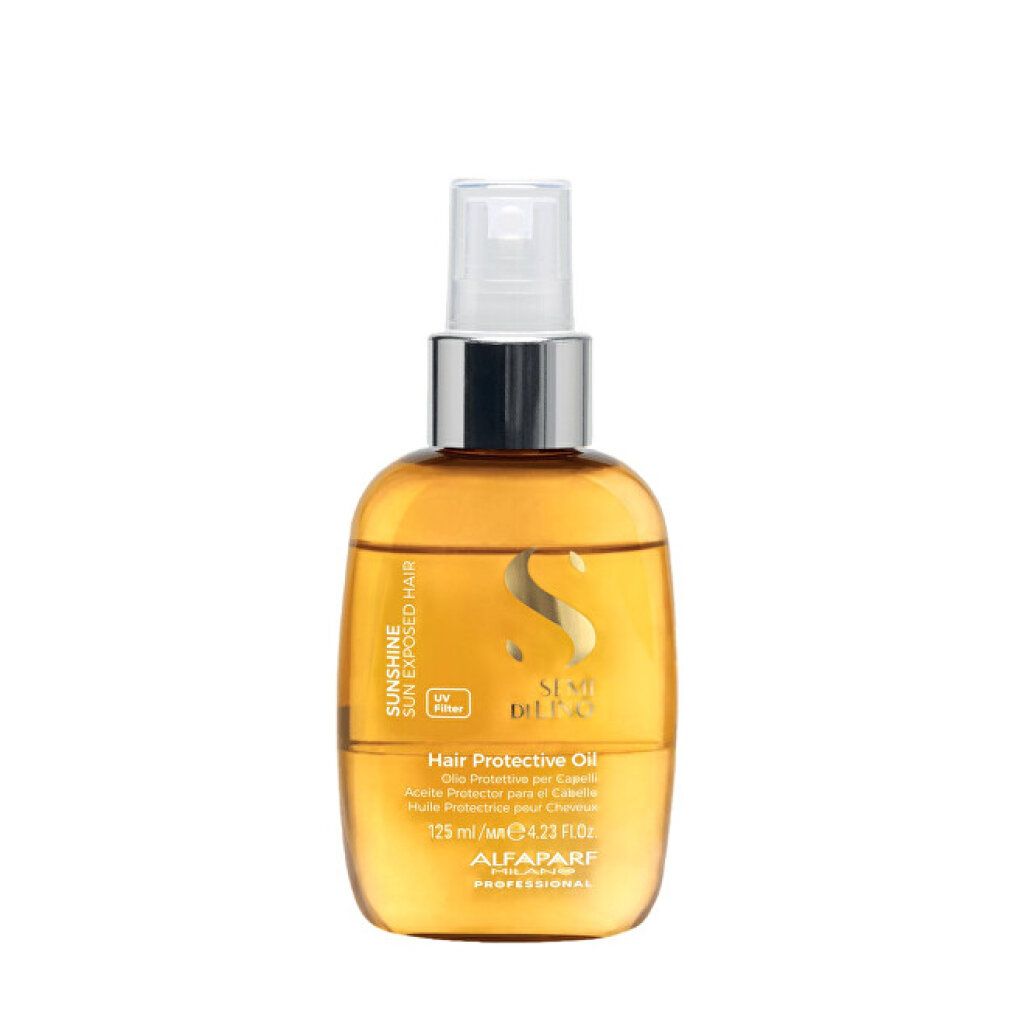 Alfaparf Semi di Lino Hair Protective Oil, 125 ml fles met spraykop.