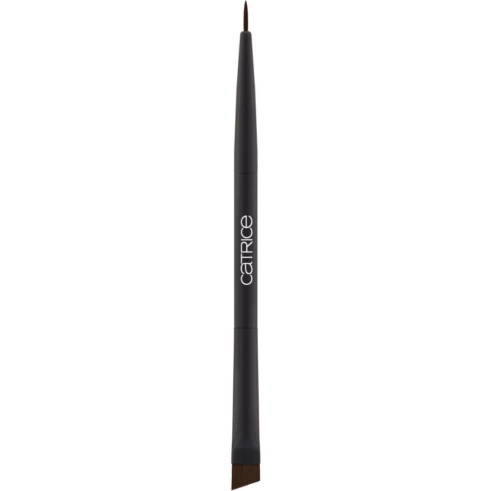 Pinceau eyeliner avec manche noir et pointe biseautée. Marque Catrice sur le manche.
