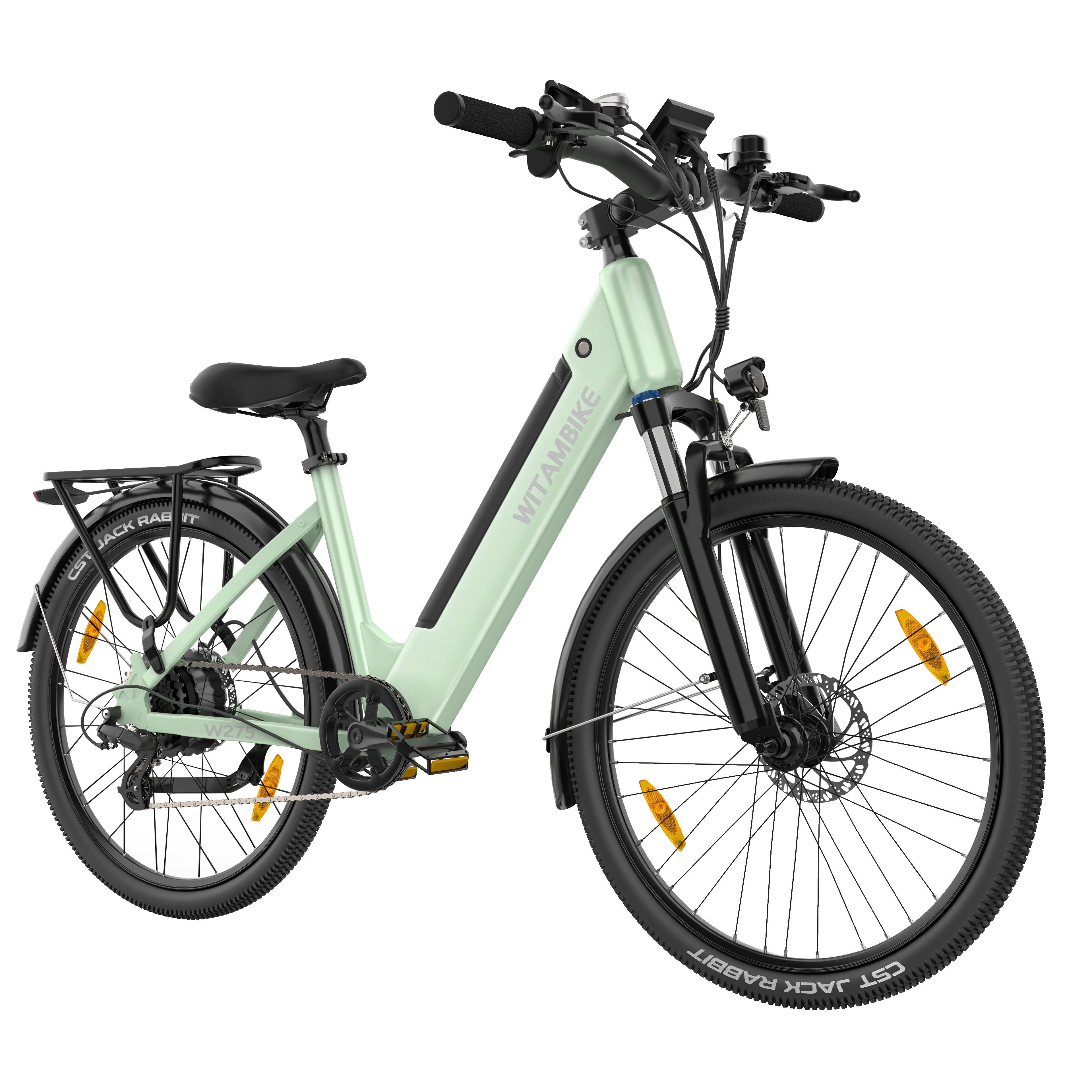 WITAMBIKE W275 Vélo électrique urbain, 36 V 13 Ah, pneus 27,5" x 2,10