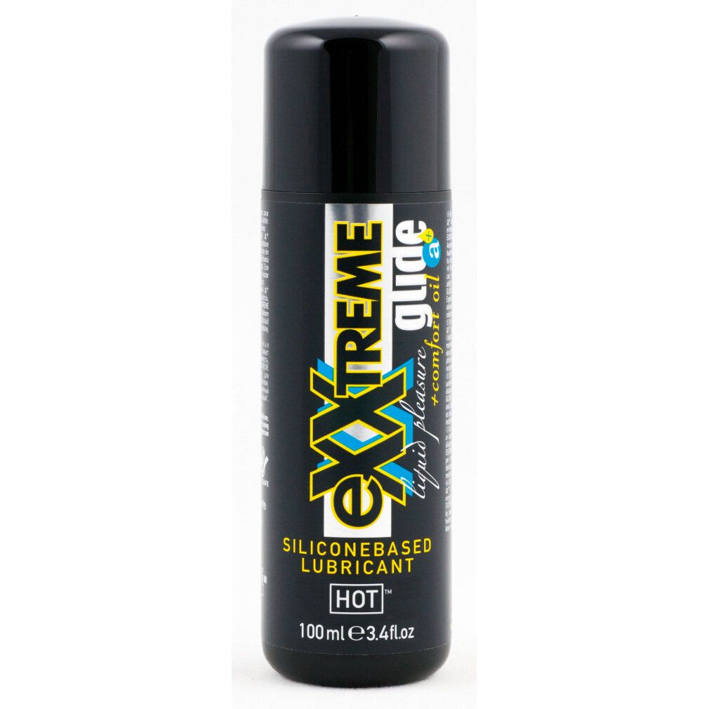 Flacon noir eXXtreme GLIDE. Lubrifiant silicone.