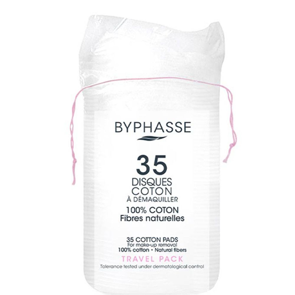 Byphasse - Disques de Coton Démaquillant 100% Fibres Naturelles