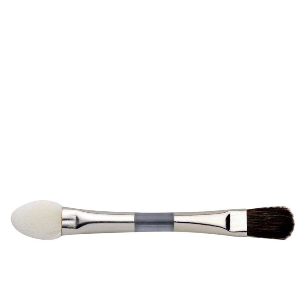 Make-up kwast met dubbele kop, applicator en borstel.