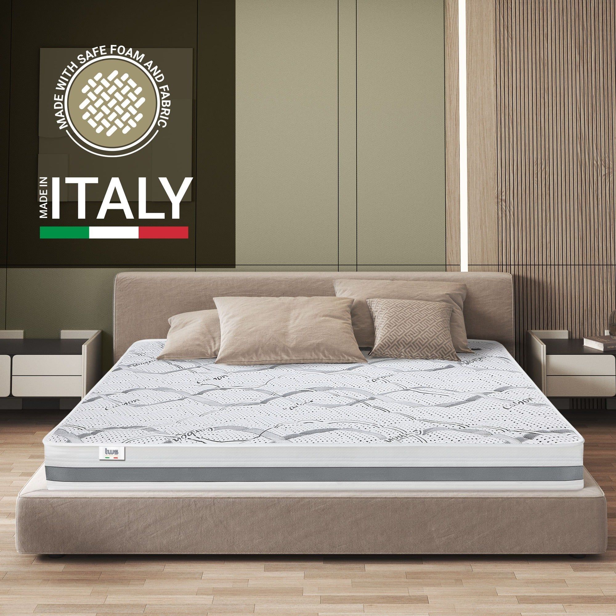 The White Stone Orthopedisch Matras 140x200 cm Medium Stevigheid | Hoogte 20 cm
