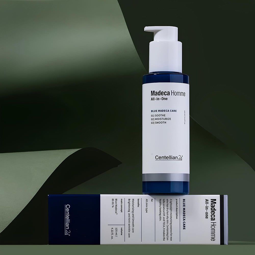 Centellian24 Madeca Homme All-in-One – lotion soin pour hommes à la Centella (TECA) et niacinamide