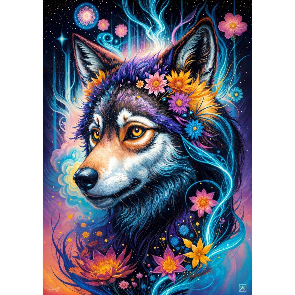 enjoy Puzzel Magic Wolf Portret 1000 Delen