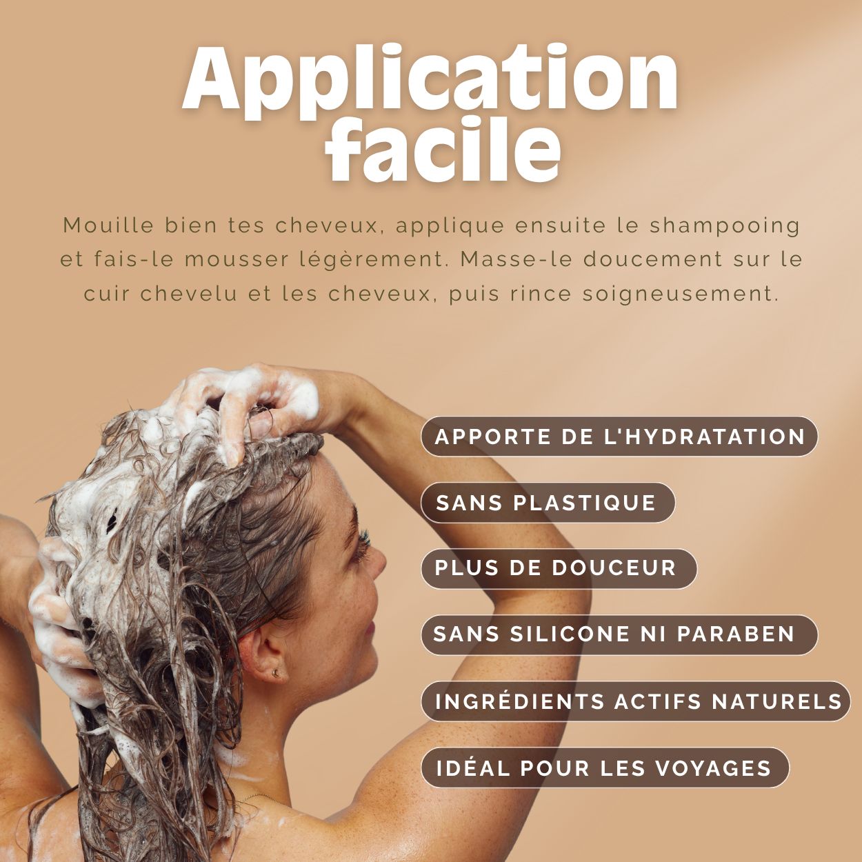 VitalizeNature Earth's Dew Barre de Shampooing – Pour cheveux secs à l’huile de ricin