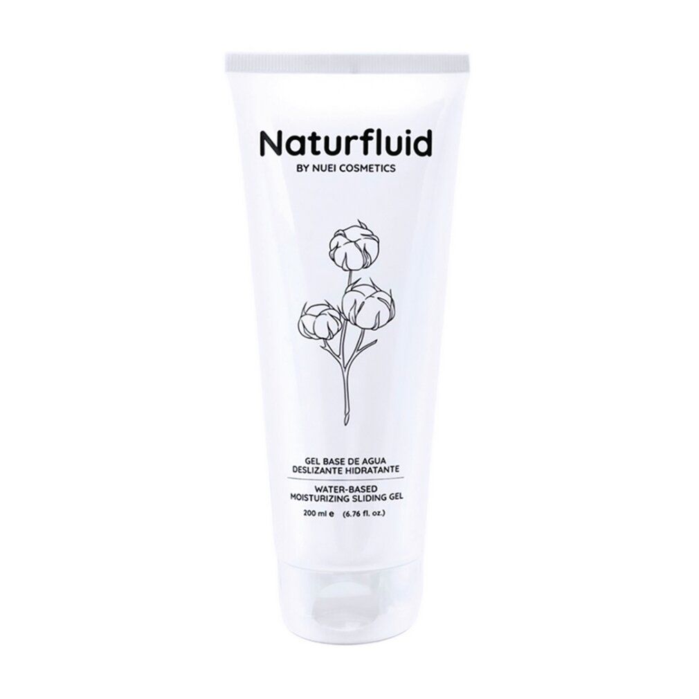 Tube blanche de gel lubrifiant Naturfluid, 200ml.