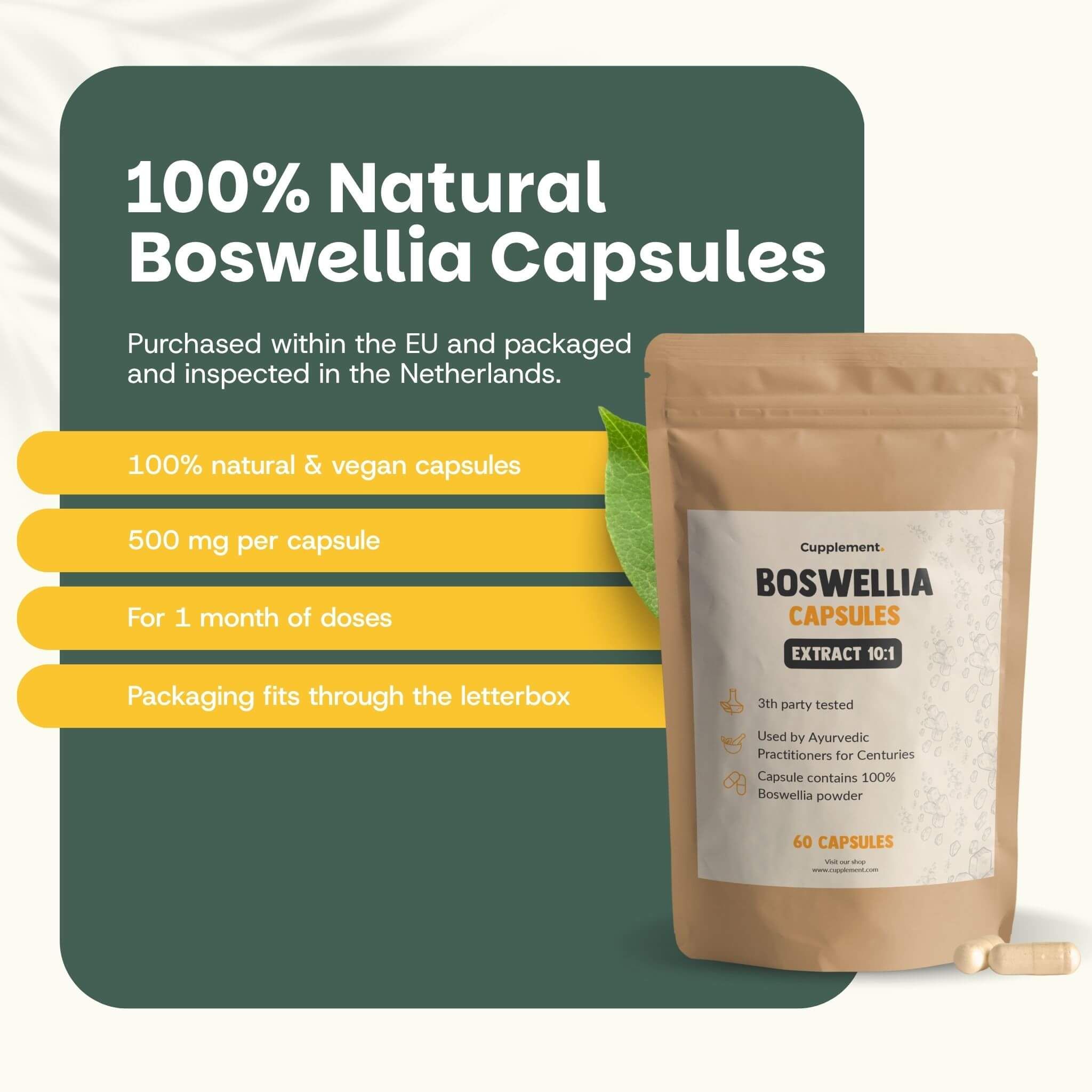 Cupplement - Extrait de Boswellia 500 mg