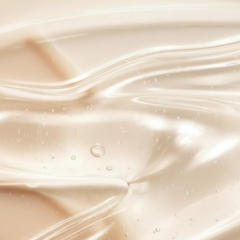 Gros plan sur sérum transparent avec petites bulles. Liquide en forme de vagues.