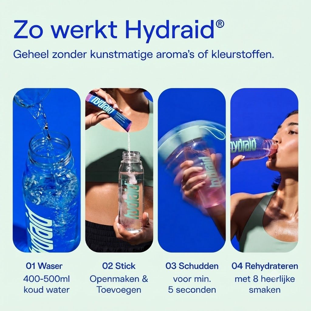 Hydraid Hydration Helper zak met 25 sticks, bessensmaak.