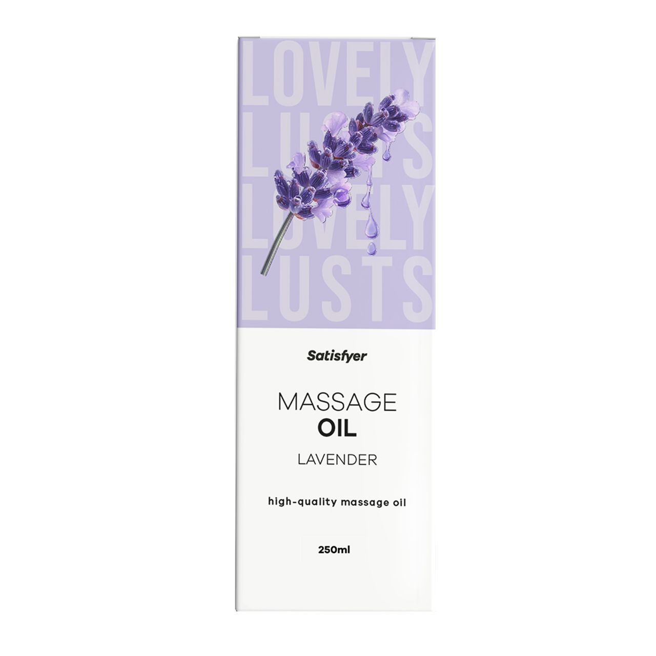 Satisfyer Massageolie Lavendel, 250ml.